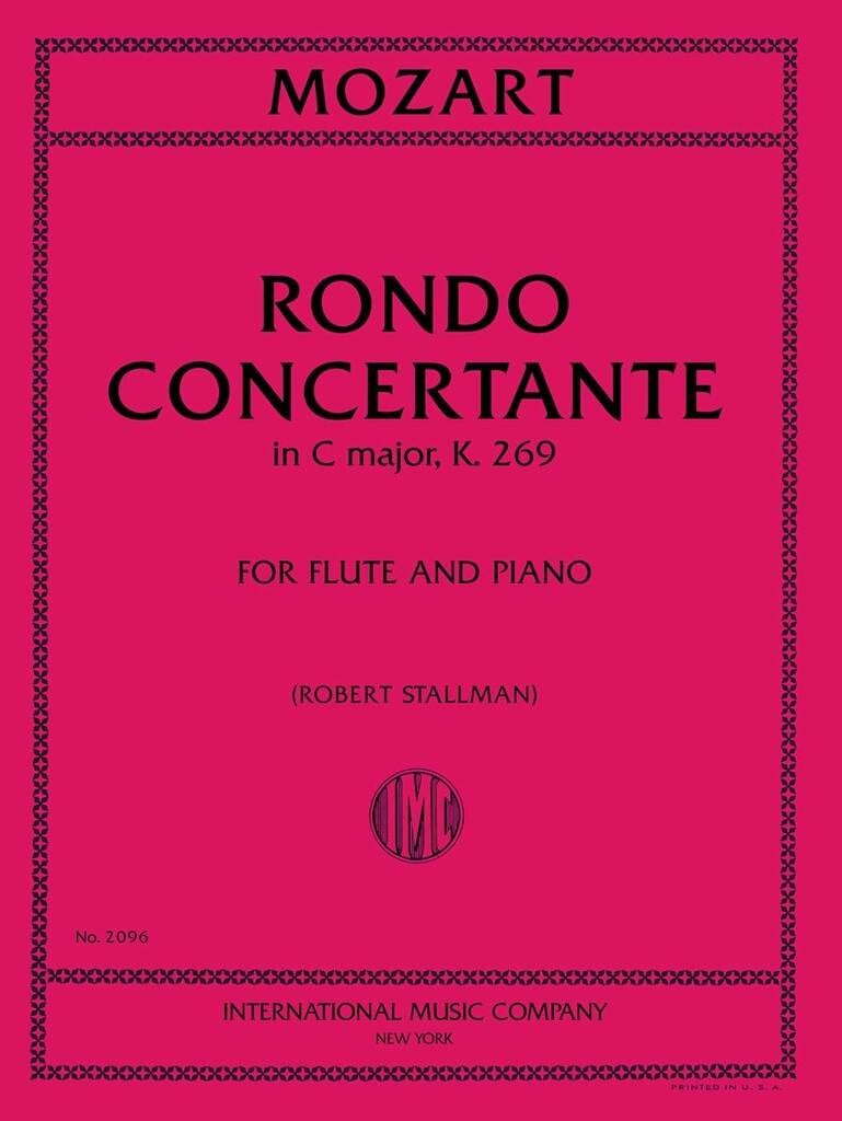 Rondo' Concertante In Do K 269 (Stallman)